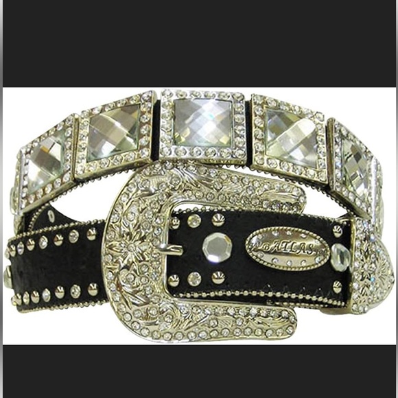 WB Atlas Accessories - WB Atlas rhinestone embellished belt